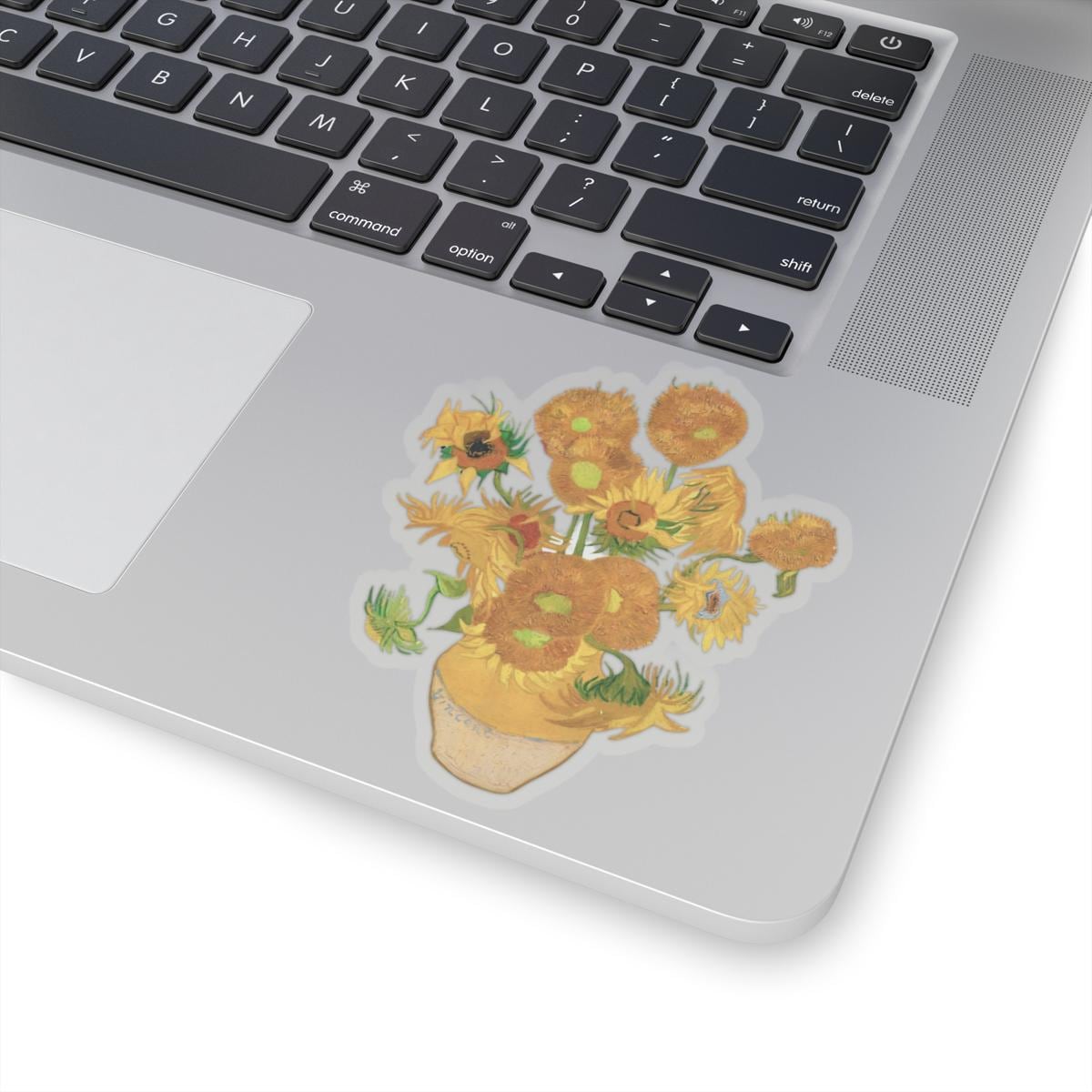 Van Gogh Sunflowers Kiss-Cut Stickers | Vinyl Sunflower Decal for Laptop Water Bottle