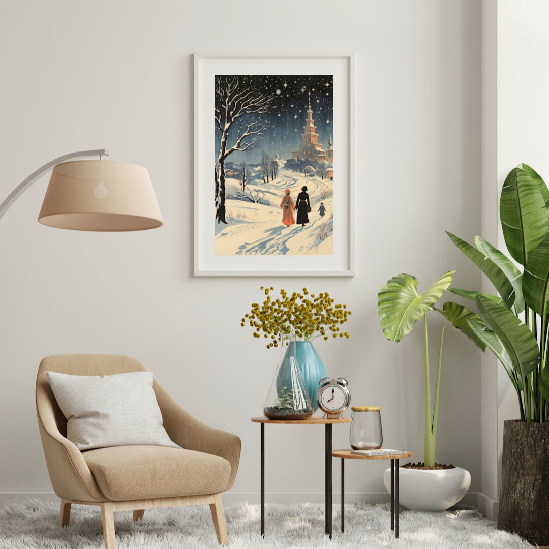 Art Illustration Doctor Zhivago Pasternak Russian literature - Instant Download