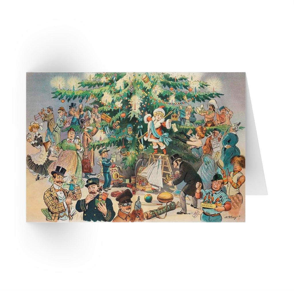 Vintage Christmas Postcard Christmas Tree (1902) J. Ottman Lithographic Co. - Holiday Greeting Card - Antique Christmas - Collectible Epheme