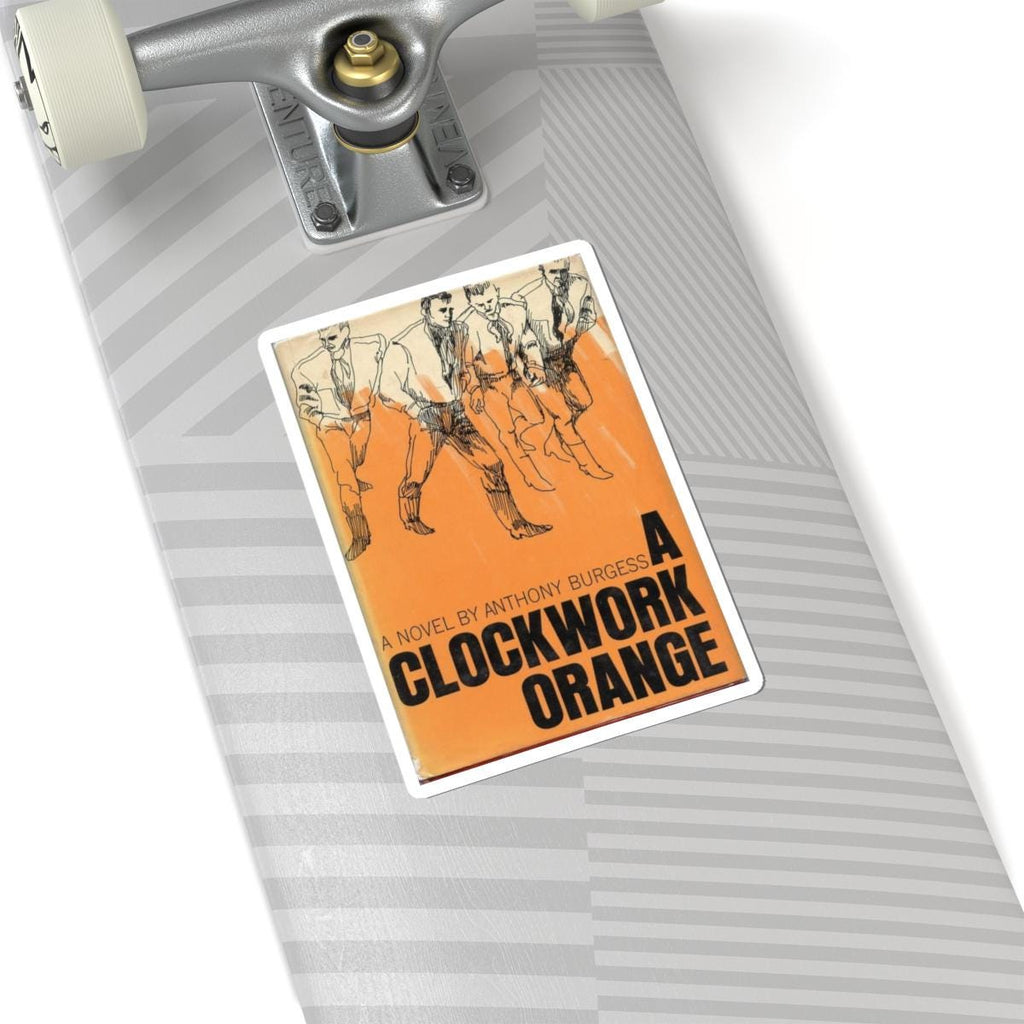 Vintage Book Cover Sticker, A Clockwork Orange by Anthony Burgess, Literature Gift, Book Lover Decal, Retro Aesthetic