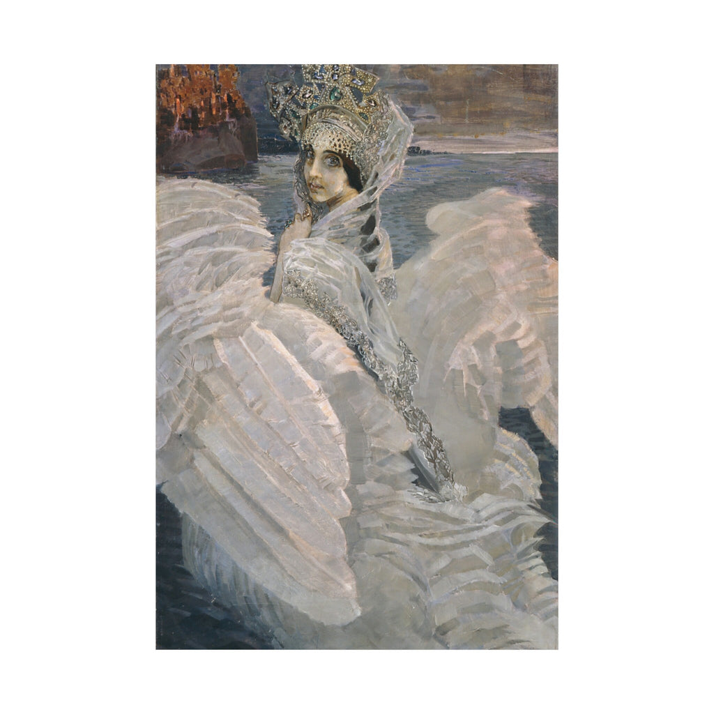 Swan Princess by Mikhail Vrubel, Russian Art Nouveau Poster