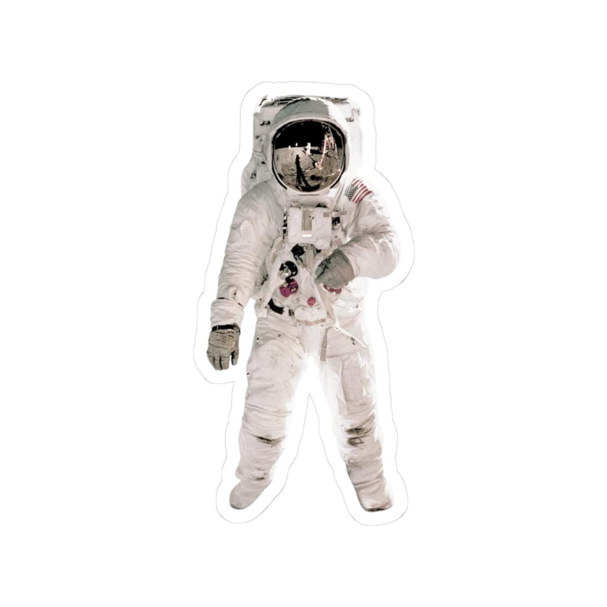American Astronaut Sticker - Space Enthusiast Gift, Cosmic Decor, Outer Space Laptop Decal, NASA Theme Vinyl Sticker