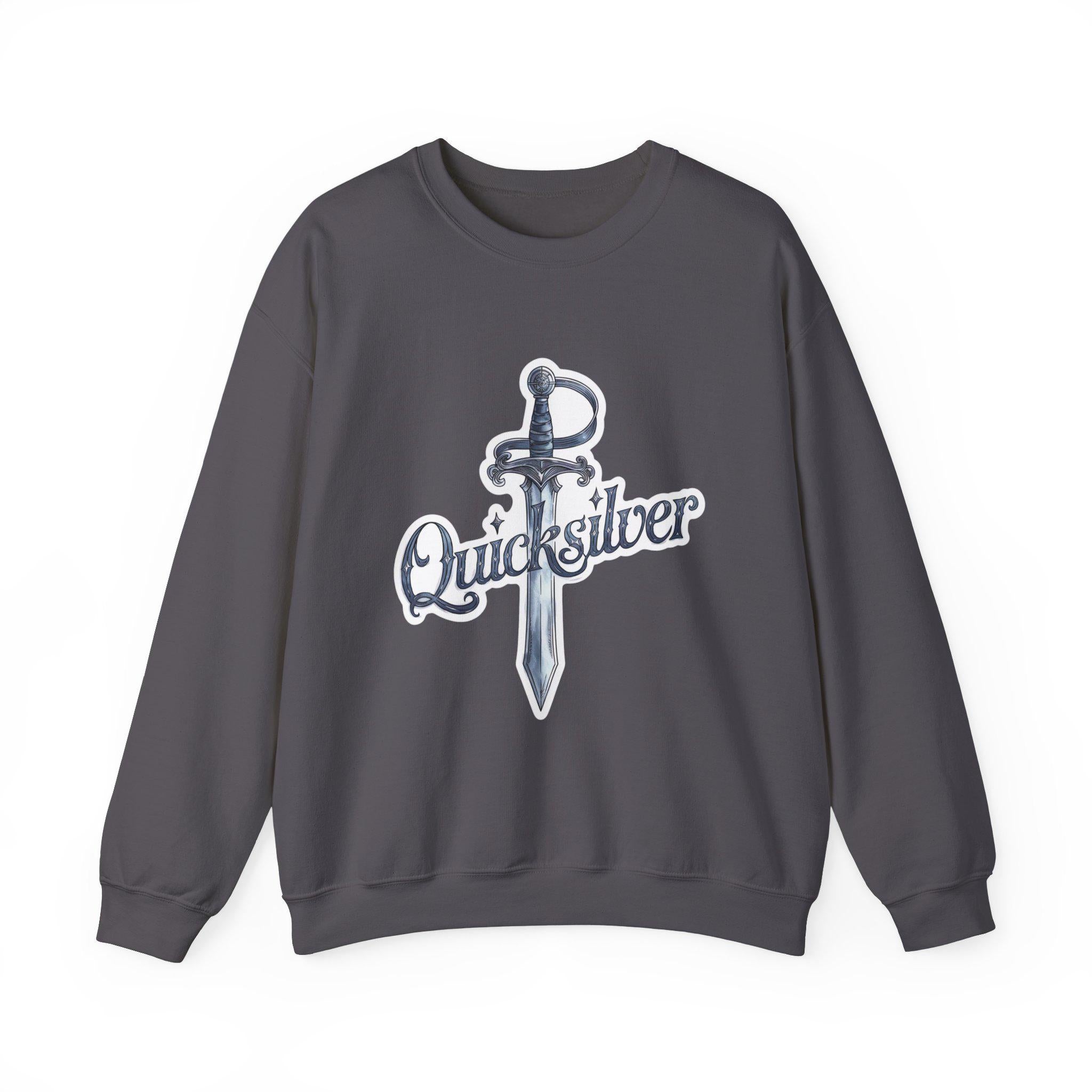 Quicksilver Sword Sweatshirt - Watercolor Book-Inspired Unisex Crewneck - Fae & Alchemy Gift for Book Lovers