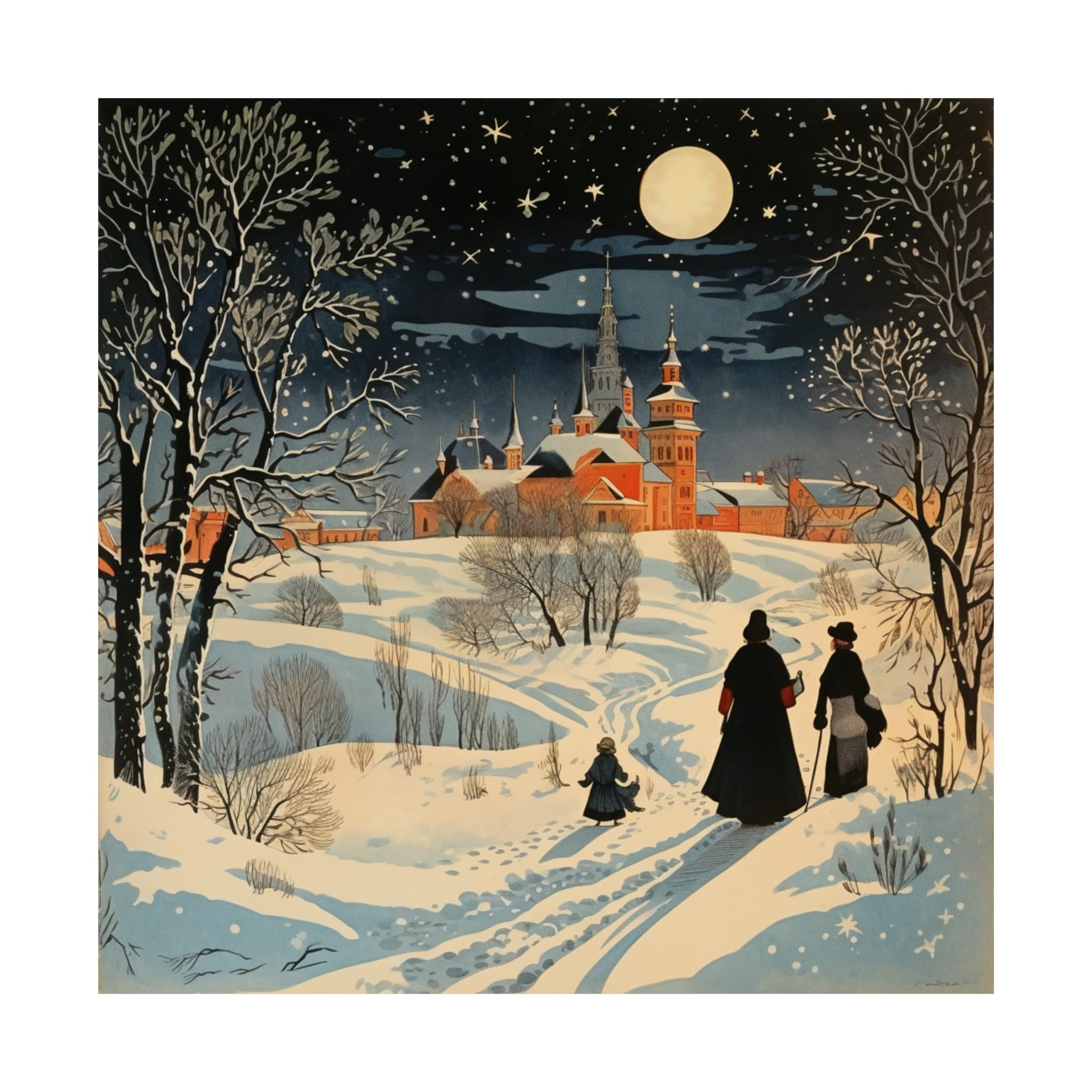 Art Illustration Poster Inspired by Doctor Zhivago by Boris Pasternak Literary Art Home Decor for Readers