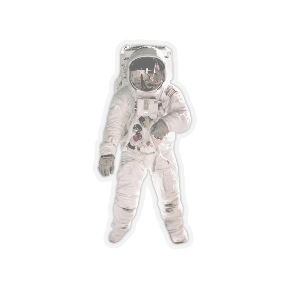 American Astronaut Sticker - Space Enthusiast Gift, Cosmic Decor, Outer Space Laptop Decal, NASA Theme Vinyl Sticker