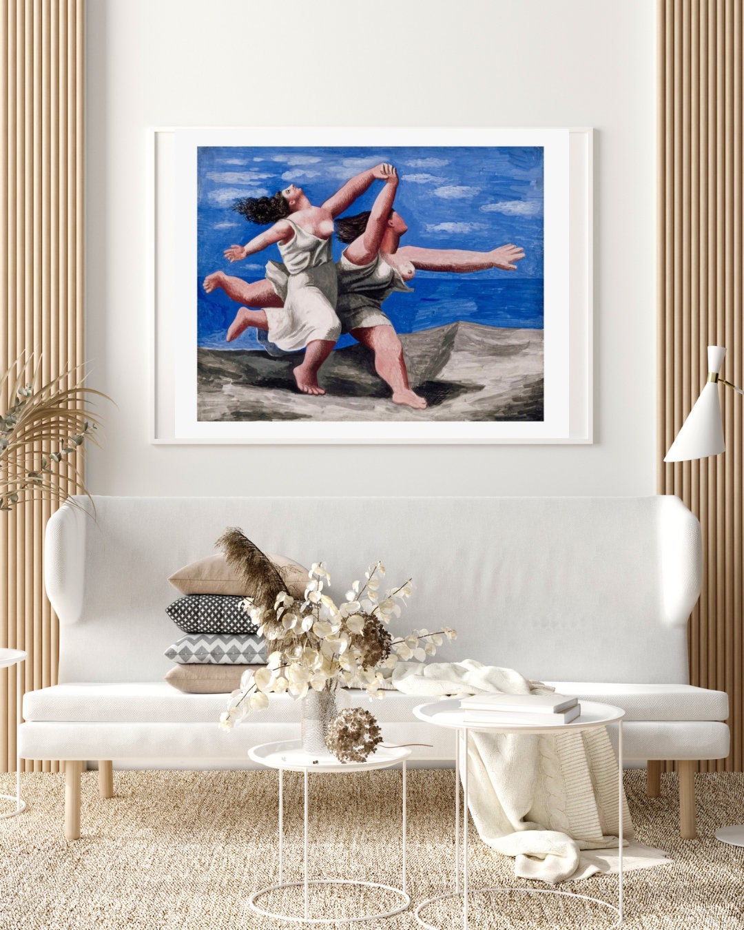 Pablo Picasso 'Two Women Running on the Beach (The Race)' Print, Vibrant Modern Art, Ideal Gift for Art Lovers