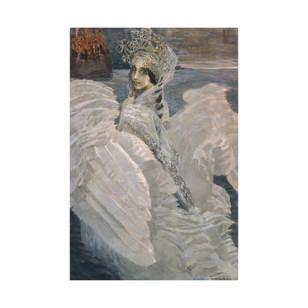 Swan Princess by Mikhail Vrubel, Russian Art Nouveau Poster