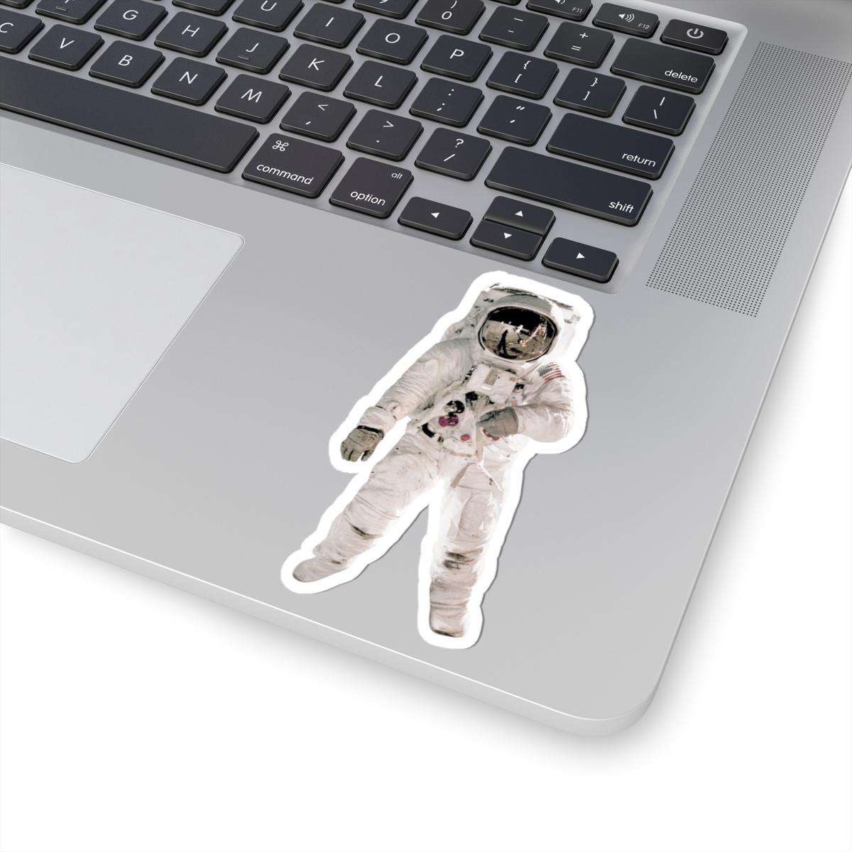 American Astronaut Sticker - Space Enthusiast Gift, Cosmic Decor, Outer Space Laptop Decal, NASA Theme Vinyl Sticker
