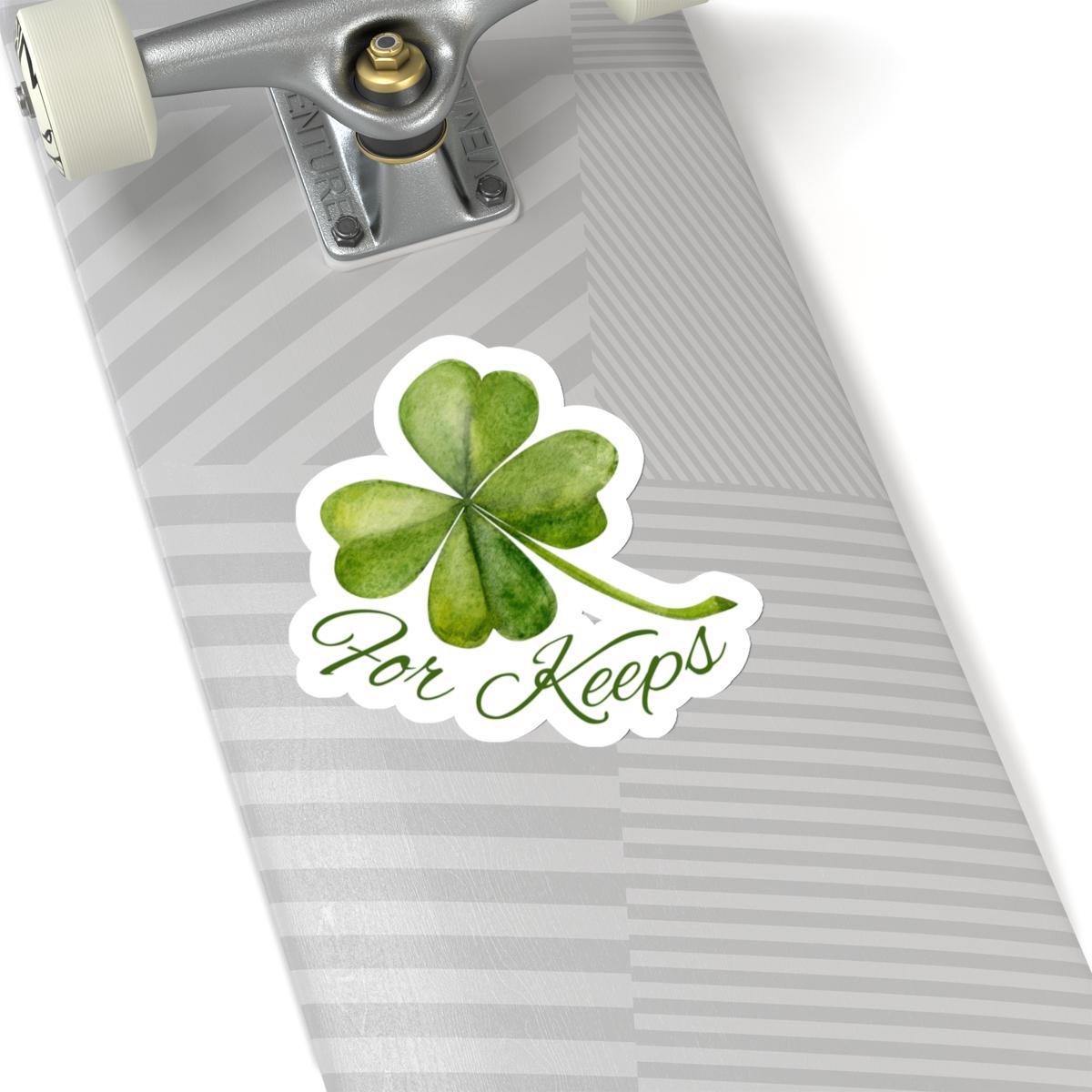 Lucky Clover Stickers For Keeps inspired by Boys of Tommen, Ireland, Cork, Friends-to-lovers, Binding 13, St Patricks Day, Literary Decal
