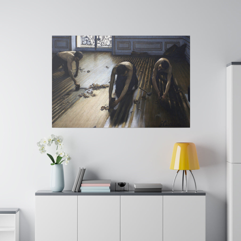 Gustave Caillebotte The Floor Scrapers Canvas, French Impressionist Urban Art, Eco Friendly Wall Art for Home Decor