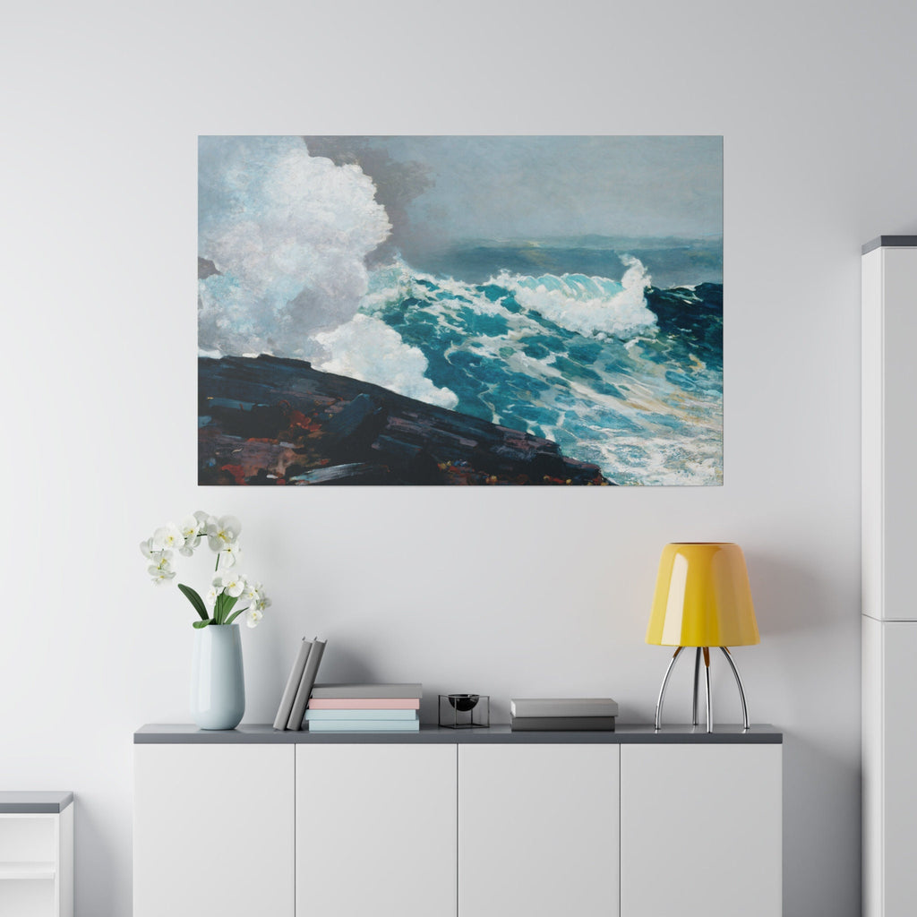 Winslow Homer Northeaster Canvas Print, Majestic Sea Waves Art, Eco Friendly Wall Decor, Perfect Gift Idea