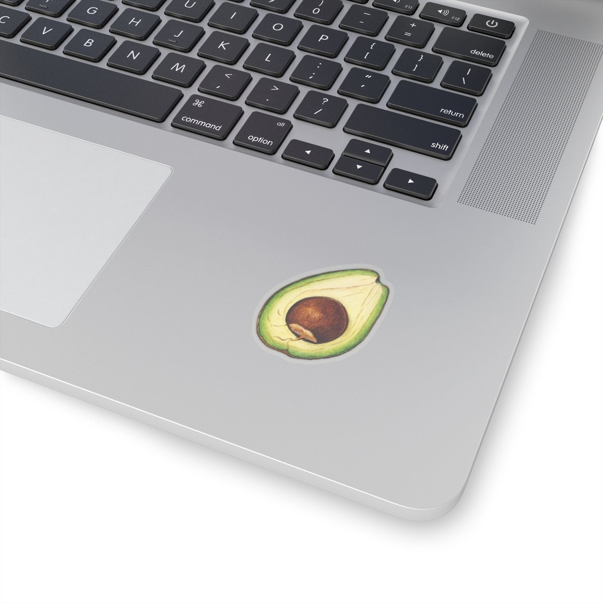 Avocado Sticker, Vintage Watercolor Decal, Fruit Art Drawing, Food themed Adhesive Accessory, Gift for Avocado Lovers