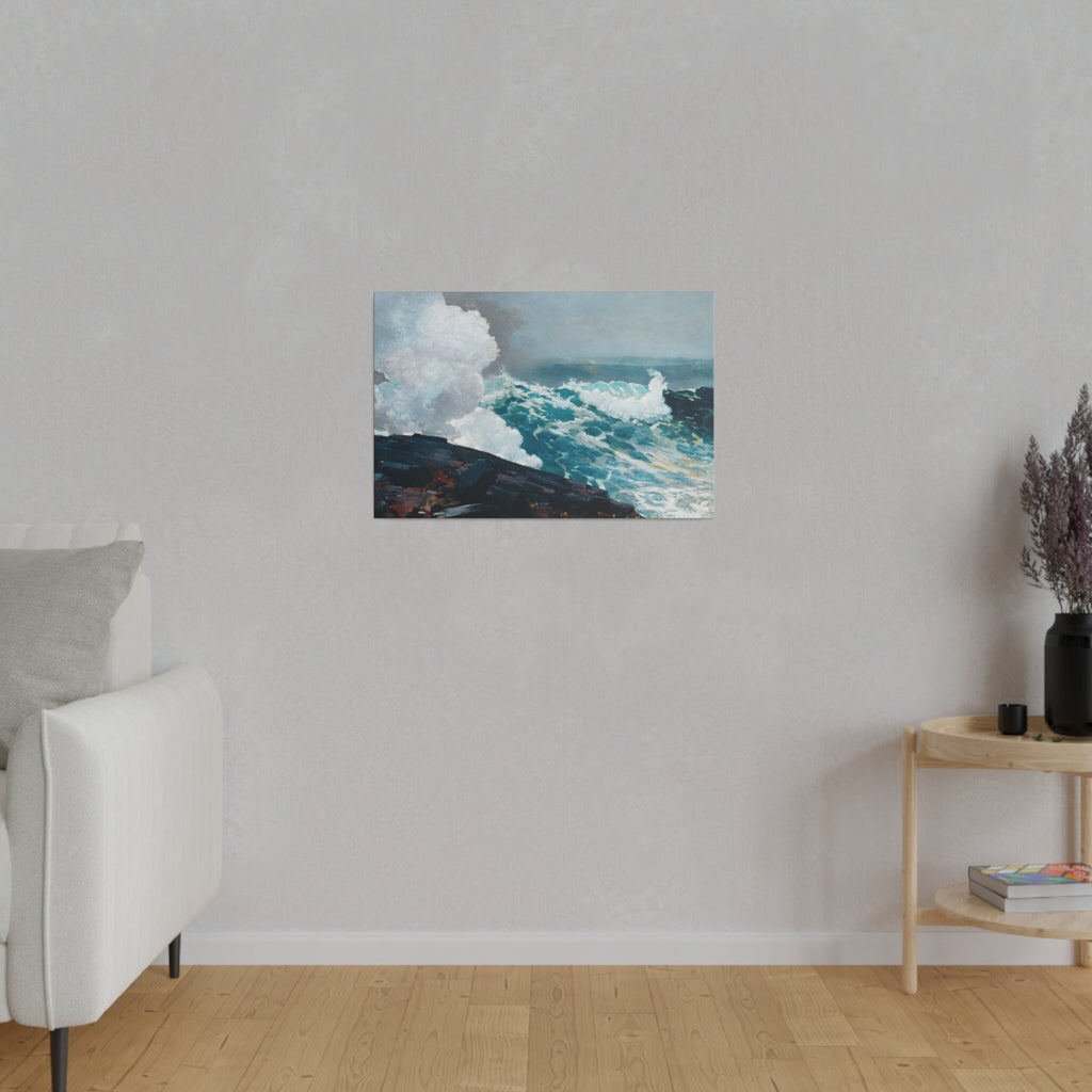Winslow Homer Northeaster Canvas Print, Majestic Sea Waves Art, Eco Friendly Wall Decor, Perfect Gift Idea
