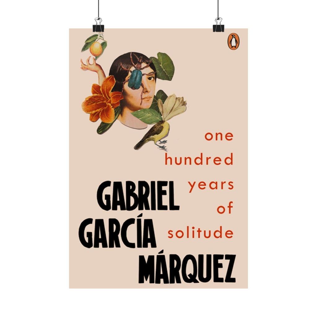 One Hundred Years of Solitude Book Cover Poster, Literary Wall Art for Gabriel Garcia Marquez Fans, Gift for Book Lovers