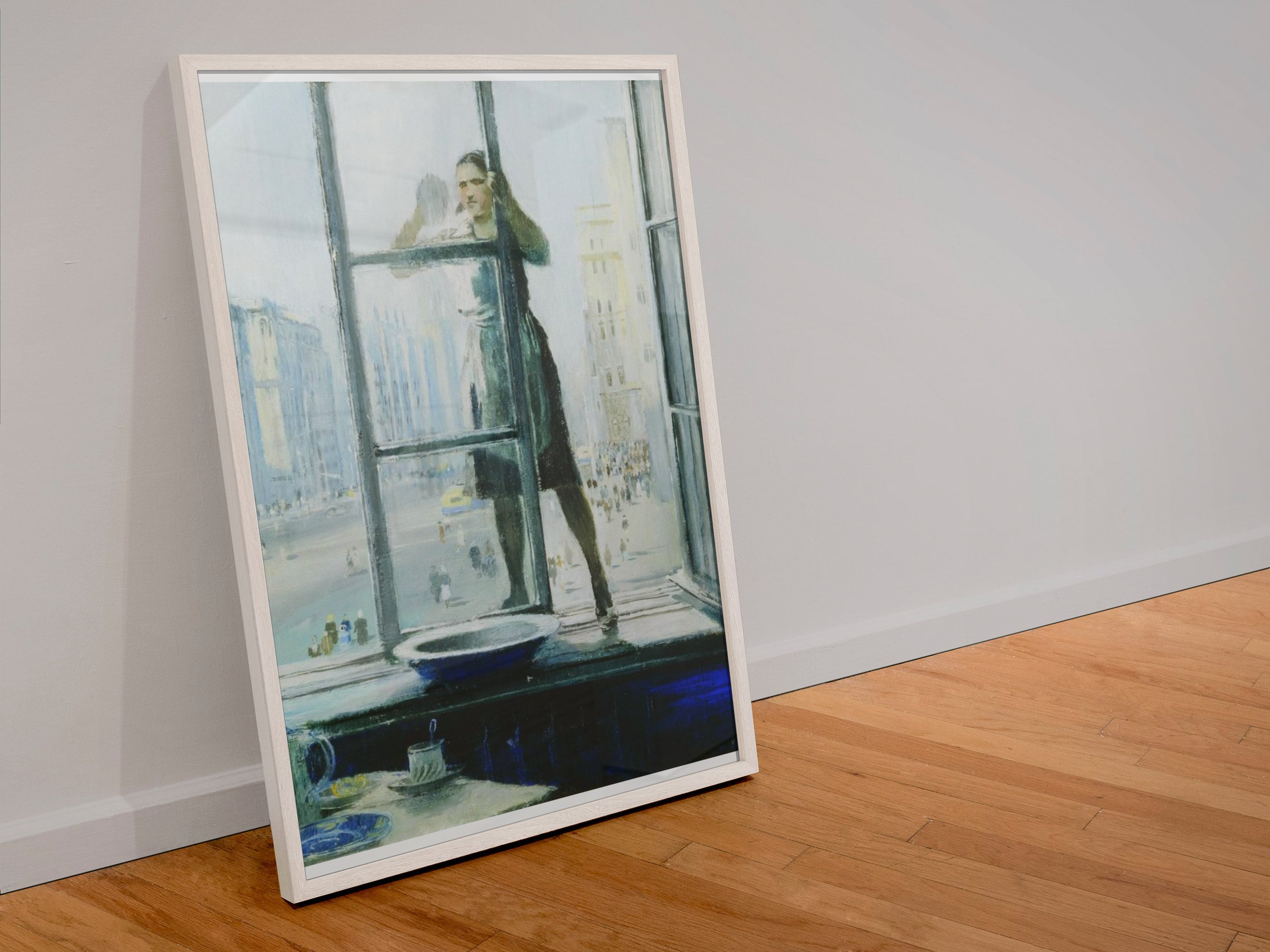 Spring Window by Yuri Pimenov Soviet Art Print Cultural Masterpiece Wall Decor Poster - Available in Large Sizes