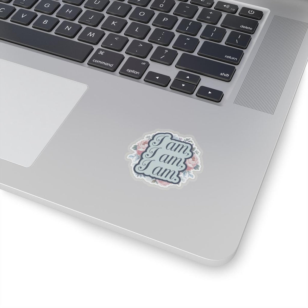 Sylvia Plath “I Am, I Am, I Am” Floral Vinyl Sticker