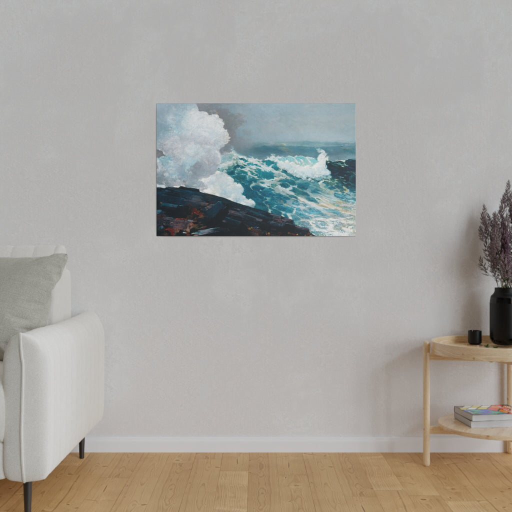 Winslow Homer Northeaster Canvas Print, Majestic Sea Waves Art, Eco Friendly Wall Decor, Perfect Gift Idea