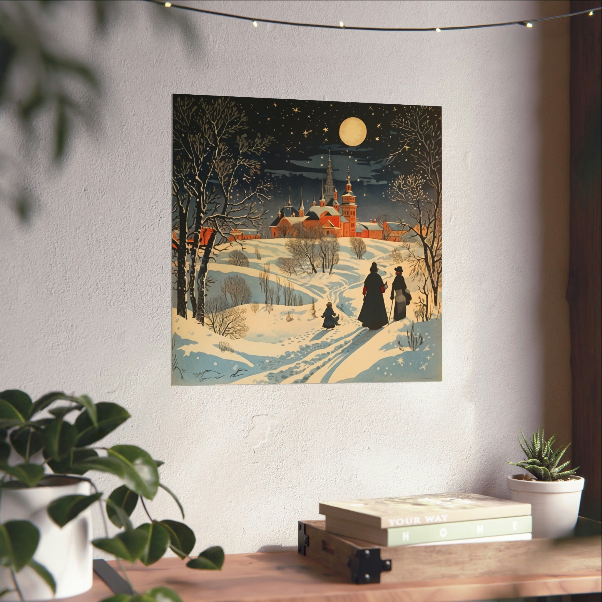 Art Illustration Poster Inspired by Doctor Zhivago by Boris Pasternak Literary Art Home Decor for Readers