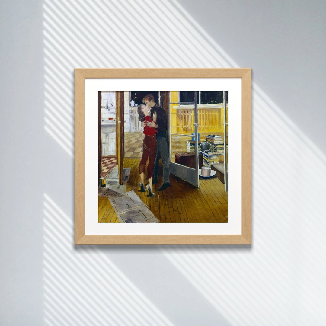 Yuri Pimenov's Lyrical Housewarming Print, Soviet Art, Ideal Wedding, Gift for Couples, Romantics