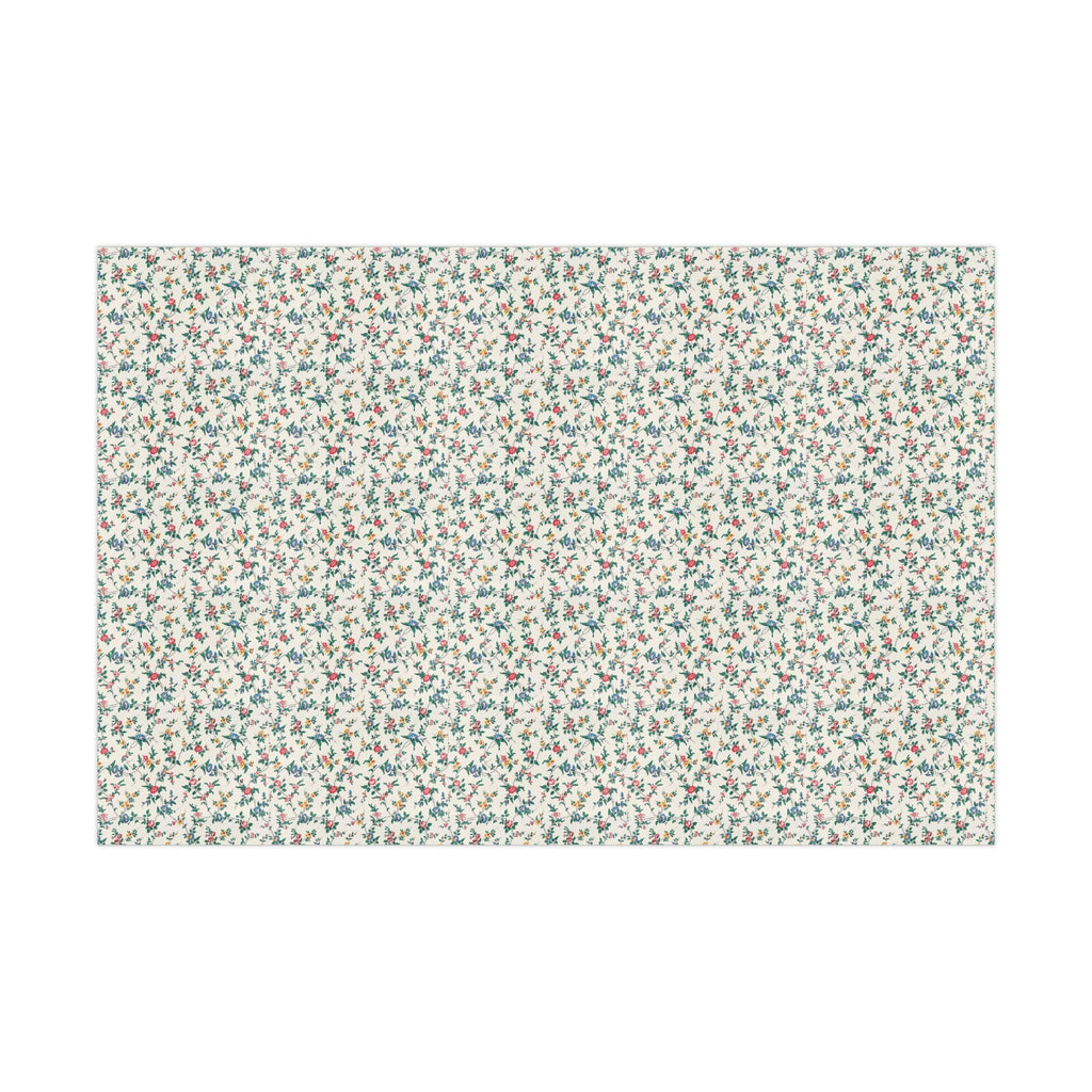 Elegant Wildflower Gift Wrap, Soft Beige Floral Wrapping Paper, Perfect for All Occasions, Eco Friendly Present