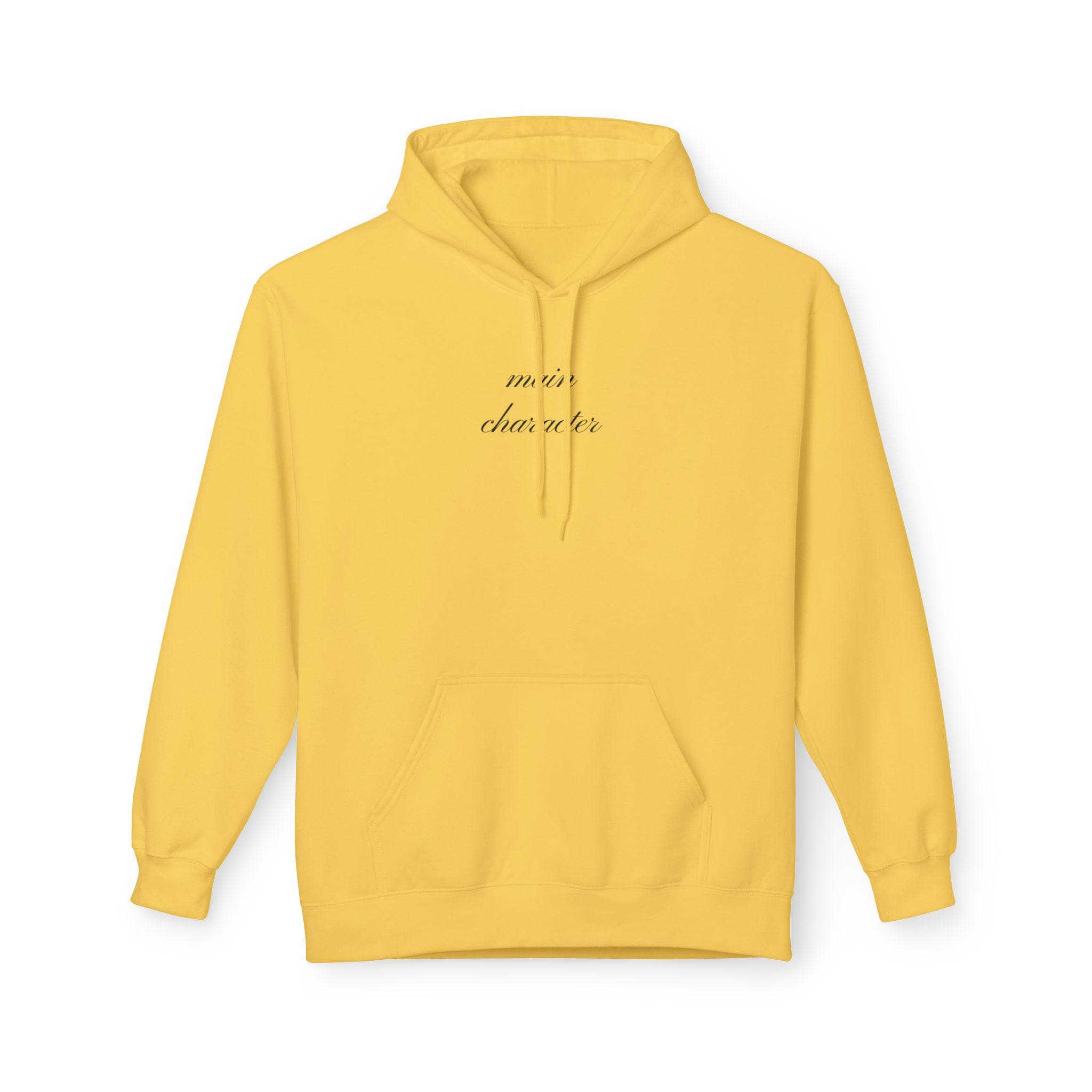 Main Character Hoodie - Elegant Unisex Fleece Hoodie for Teens & Adults - Perfect Gift for Friends and Siblings